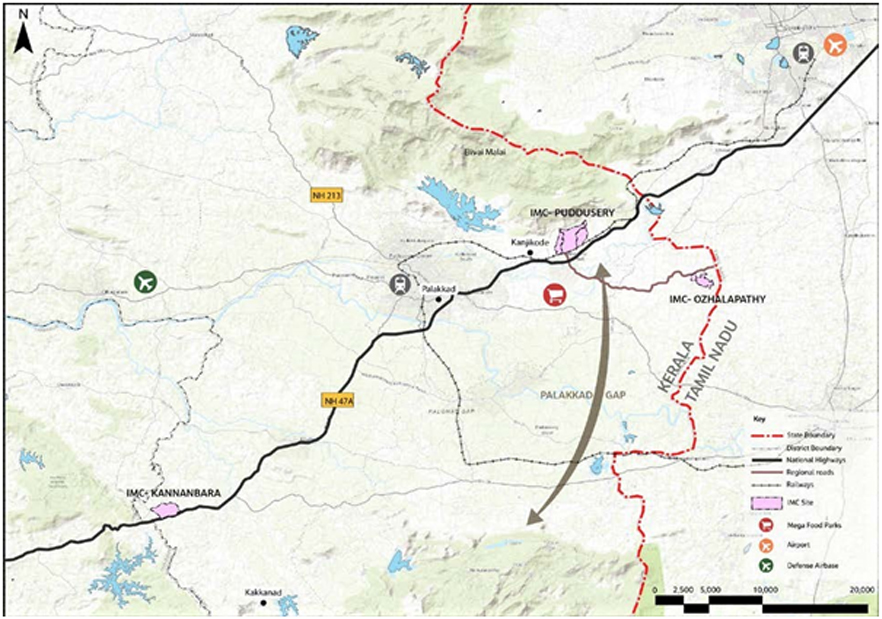 Andhra Pradesh, Chennai Bengaluru Industrial Corridor, Chennai Bengaluru Industrial Corridor (CBIC) to Kochi via Coimbatore, Coimbatore, extension of CBIC to Kochi, financial hubs, financial/business centre, Global City, Integrated Manufacturing Clusters, Kannambra, Kerala, kochi, master plan and preliminary engineering, National Industrial Corridor, National Infrastructure pipeline, Ozhalapathy, palakkad, Palakkad Node, Puduserry, Tamil Nadu